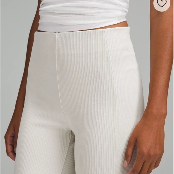 NWT Lululemon Ribbed Softstream Zip-Leg High-Rise Cropped pant 25” - Picture 2 of 6